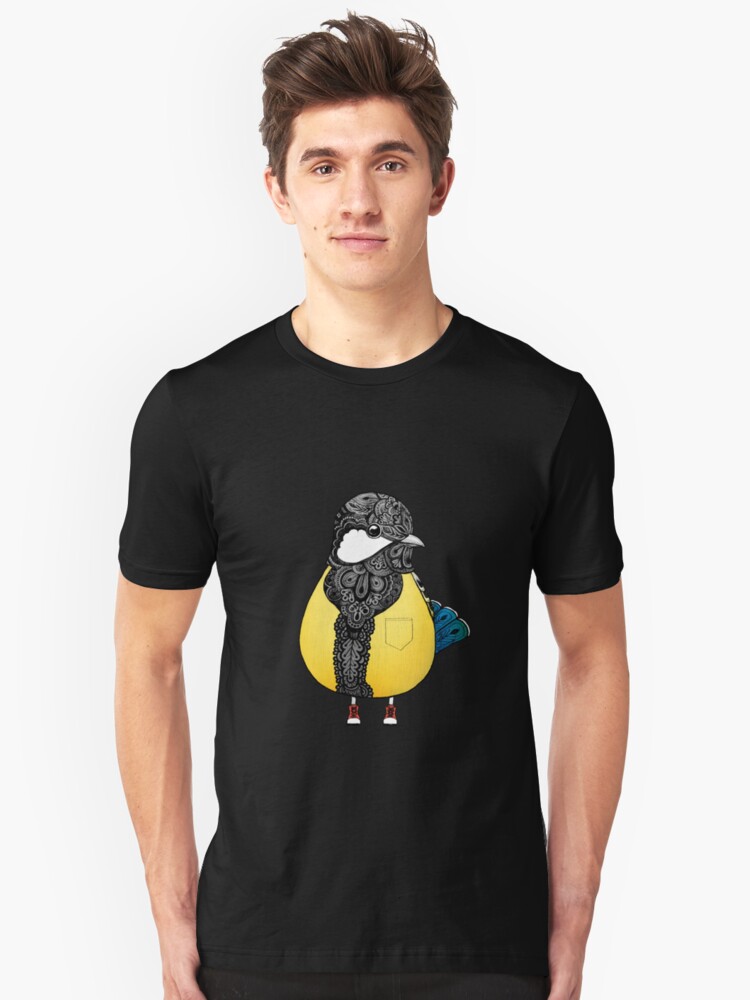 Alternate view of Green-backed Tit Slim Fit T-Shirt