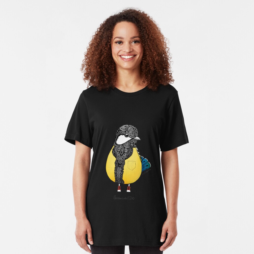 Green-backed Tit Slim Fit T-Shirt