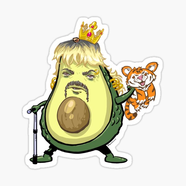 Joe Exotic Avocado Sticker