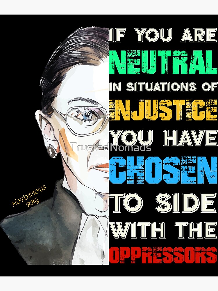 Notorious RBG Ruth Bader Ginsburg Feminist Quote Gift product by TrustedNomads