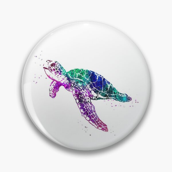 Item preview, Sea turtle, watercolor Sea turtle designed and sold by Rosaliartbook.