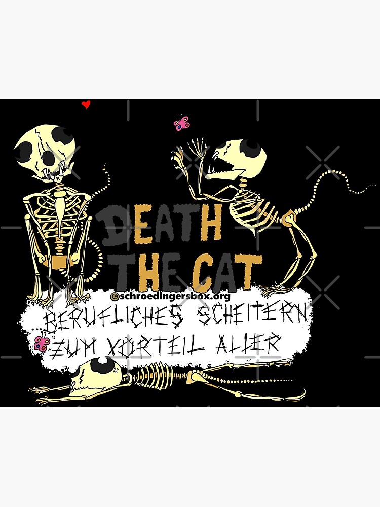 Thumbnail 3 von 3, Poster, Death the Cat (Tripple Edition auf Deutsch) Version 2 designt und verkauft von Boxcats.