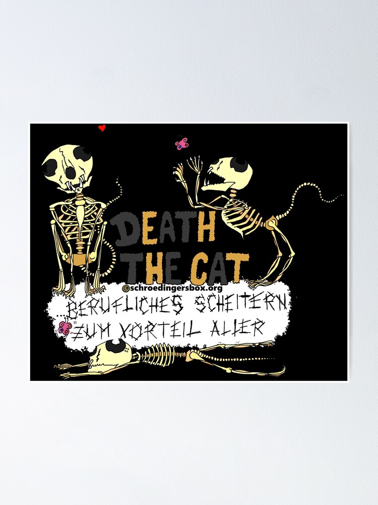 Thumbnail 1 von 3, Poster, Death the Cat (Tripple Edition auf Deutsch) Version 2 designt und verkauft von Boxcats.