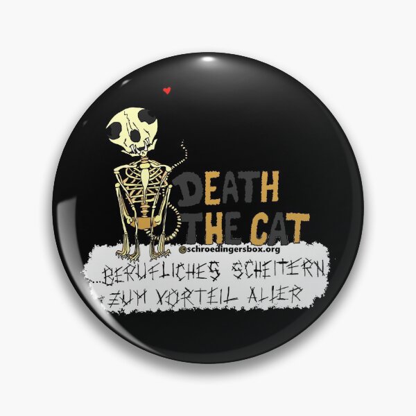 Item preview, Death the Cat (Portrait Edition in German) Version 2 designed and sold by Schrödingers Box.