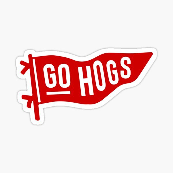Go Hogs Sticker Sticker