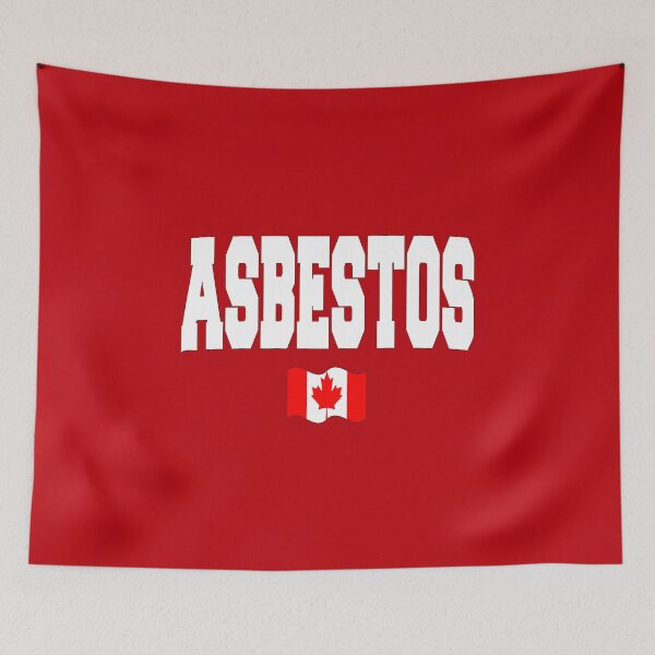 Item preview, Asbestos with Canadian flag designed and sold by AllShirts21.
