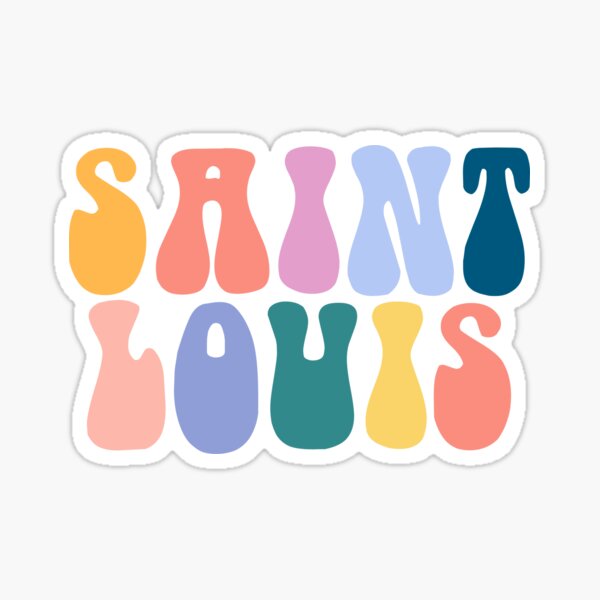 Saint Fuckin Louis Rainbow Sticker