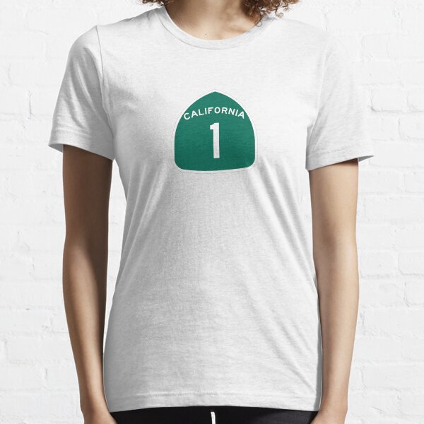 California Highway 1 T-Shirt - State Route One Road Sign Sticker PCH Essential T-Shirt