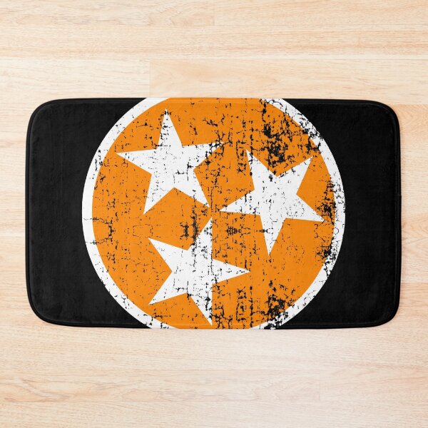 Item preview, Tennessee Flag Orange and White Distressed Design designed and sold by TNDesignStudio.