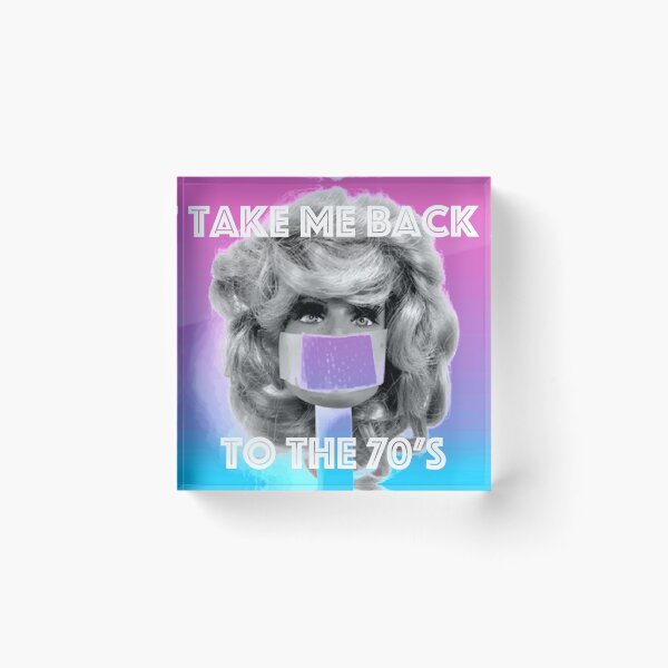 Item preview, Farrah Doll Head Covid 19 "TAKE ME BACK TO THE 70'S  designed and sold by IamRaym.
