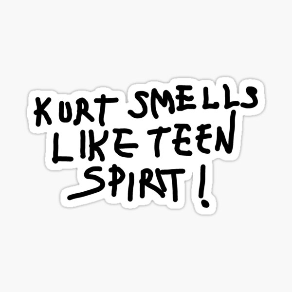 Kurt sent le graffiti de l'esprit des adolescents Sticker