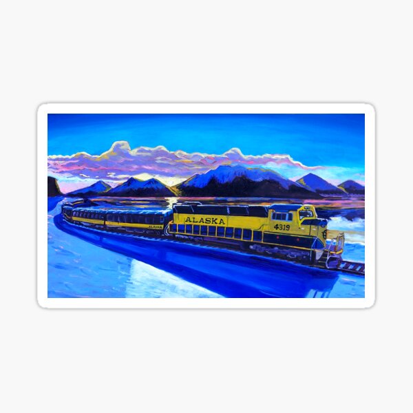Alaska Railroad Train Sticker