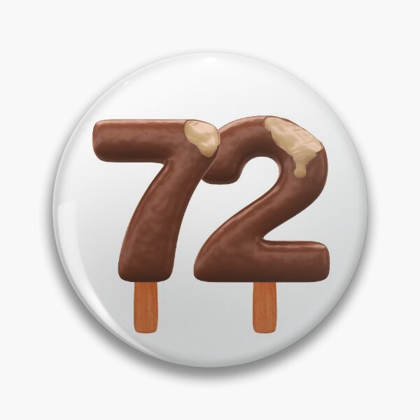 Item preview, 72 Ice Cream Seventy Two Number 3d Chocolate designed and sold by HelloFromAja.