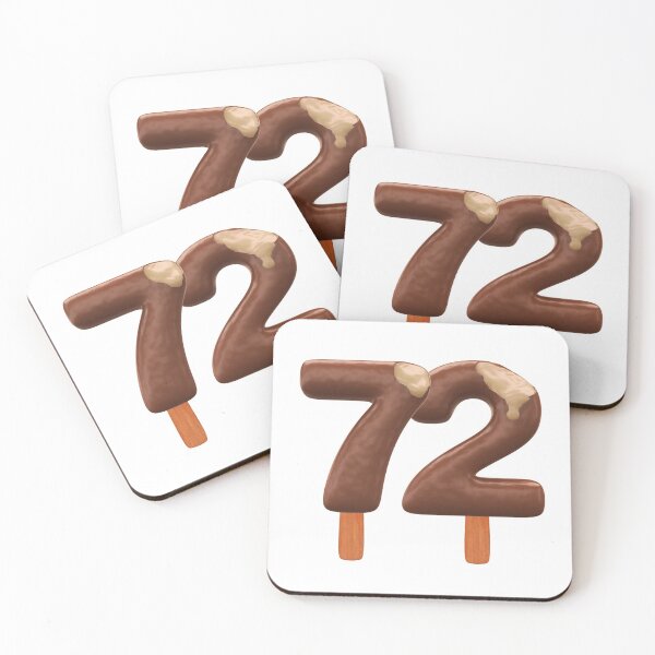 Item preview, 72 Ice Cream Seventy Two Number 3d Chocolate designed and sold by HelloFromAja.