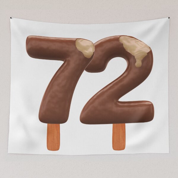 Item preview, 72 Ice Cream Seventy Two Number 3d Chocolate designed and sold by HelloFromAja.