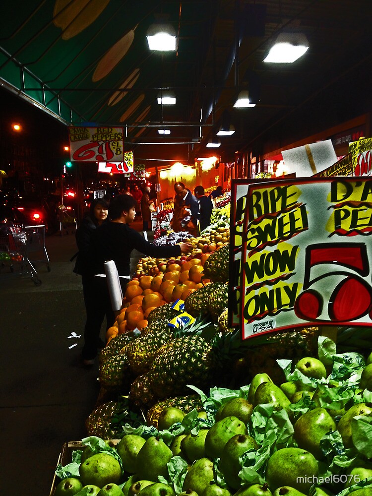 "Fruit and Vegetable Stand, Brooklyn New York City" by michael6076