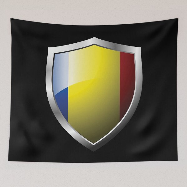 Item preview, Strong Chad Flag Shield Country designed and sold by HelloFromAja.