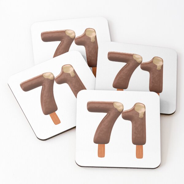 Item preview, 71 Ice Cream Seventy One Number 3d Chocolate designed and sold by HelloFromAja.