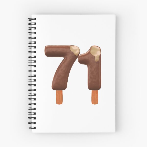 Item preview, 71 Ice Cream Seventy One Number 3d Chocolate designed and sold by HelloFromAja.