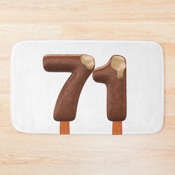 Item preview, 71 Ice Cream Seventy One Number 3d Chocolate designed and sold by HelloFromAja.