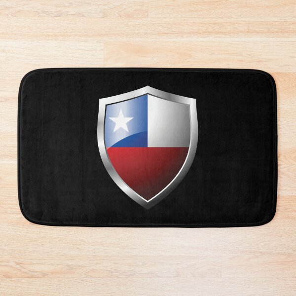 Item preview, Strong Chile Flag Shield Country designed and sold by HelloFromAja.