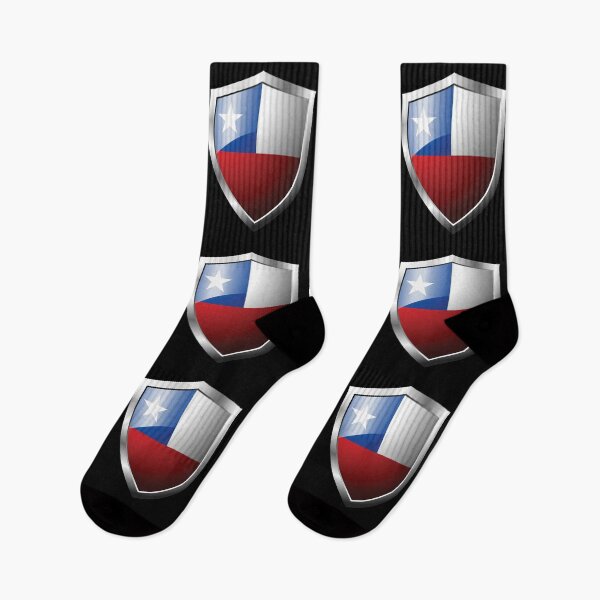 Item preview, Strong Chile Flag Shield Country designed and sold by HelloFromAja.