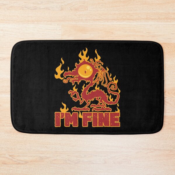 Item preview, I'm Fine Burning Dragon designed and sold by fizzgig.