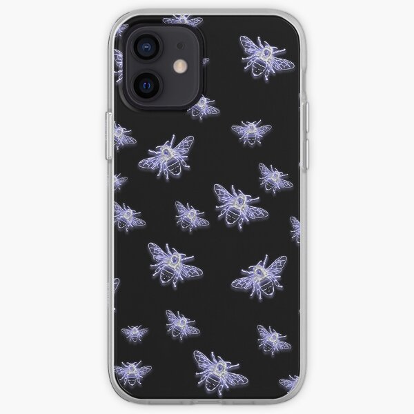 Glowing bees iPhone Soft Case
