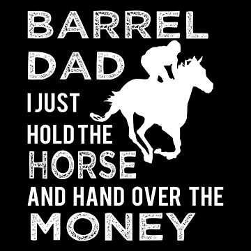 Artwork thumbnail, Barrel Dad Horse Racing Rodeo Rider Gift Idea by haselshirt