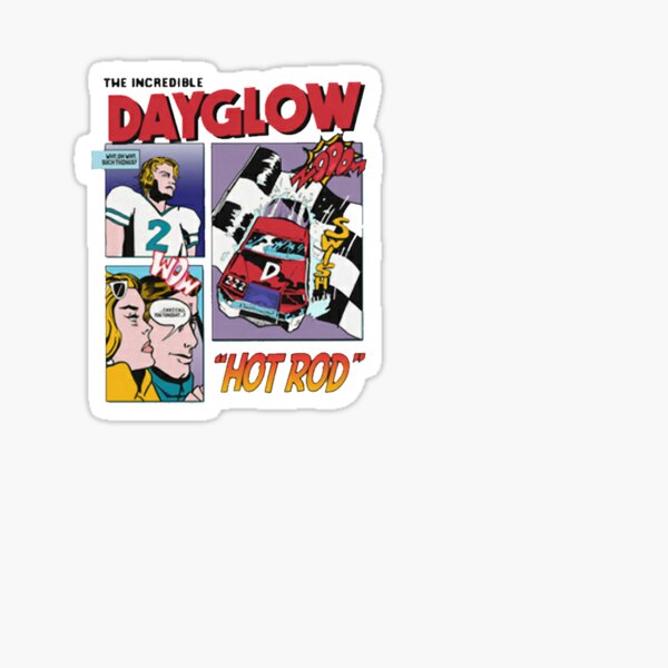 Dayglow Hot Rod Comic Sticker