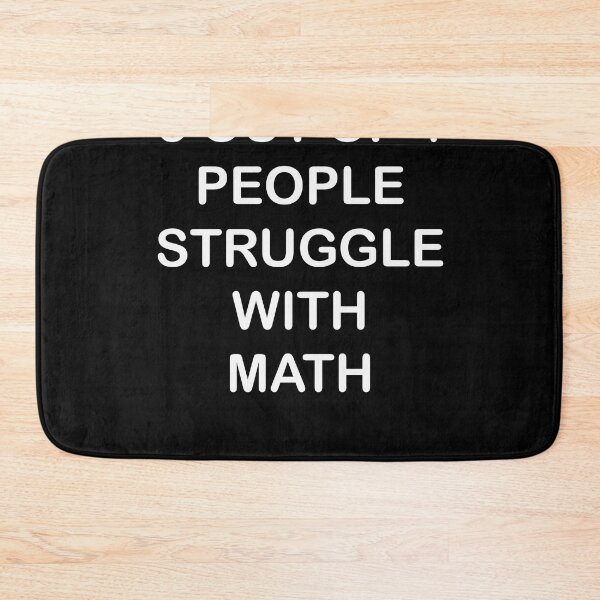 Item preview, 5 Out Of 4 People Struggle With Math Face Mask designed and sold by Funny Tee.