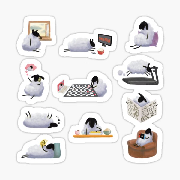 Sheepish Quarantine Life Sticker