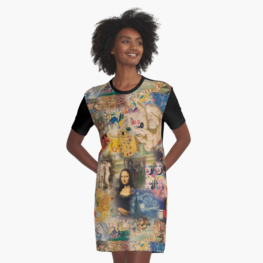 History of art Graphic T-Shirt Dress