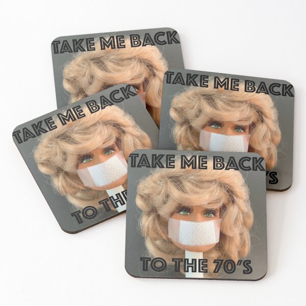 Item preview, Farrah Doll Head Covid 19 "TAKE ME BACK TO THE 70'S Black designed and sold by IamRaym.