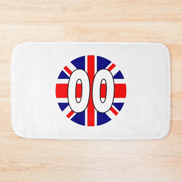 Item preview, UK flag with number 00 - zero zero designed and sold by AllShirts21.