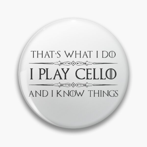 Item preview, Cello Player Gifts - I Play Cello & I Know Things Funny Gift Ideas for Cellist & Cello Instrument Players in Band & Symphony Orchestra designed and sold by merkraht.