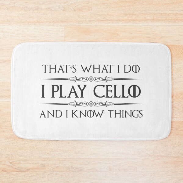 Item preview, Cello Player Gifts - I Play Cello & I Know Things Funny Gift Ideas for Cellist & Cello Instrument Players in Band & Symphony Orchestra designed and sold by merkraht.