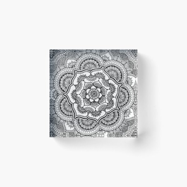 Item preview, Spring Lotus || Abstract || Black and White designed and sold by Hilary Leslie.
