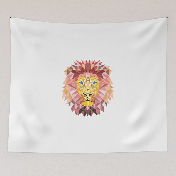 Item preview, Geometric Sunset Ombre Lion designed and sold by Alli ML.