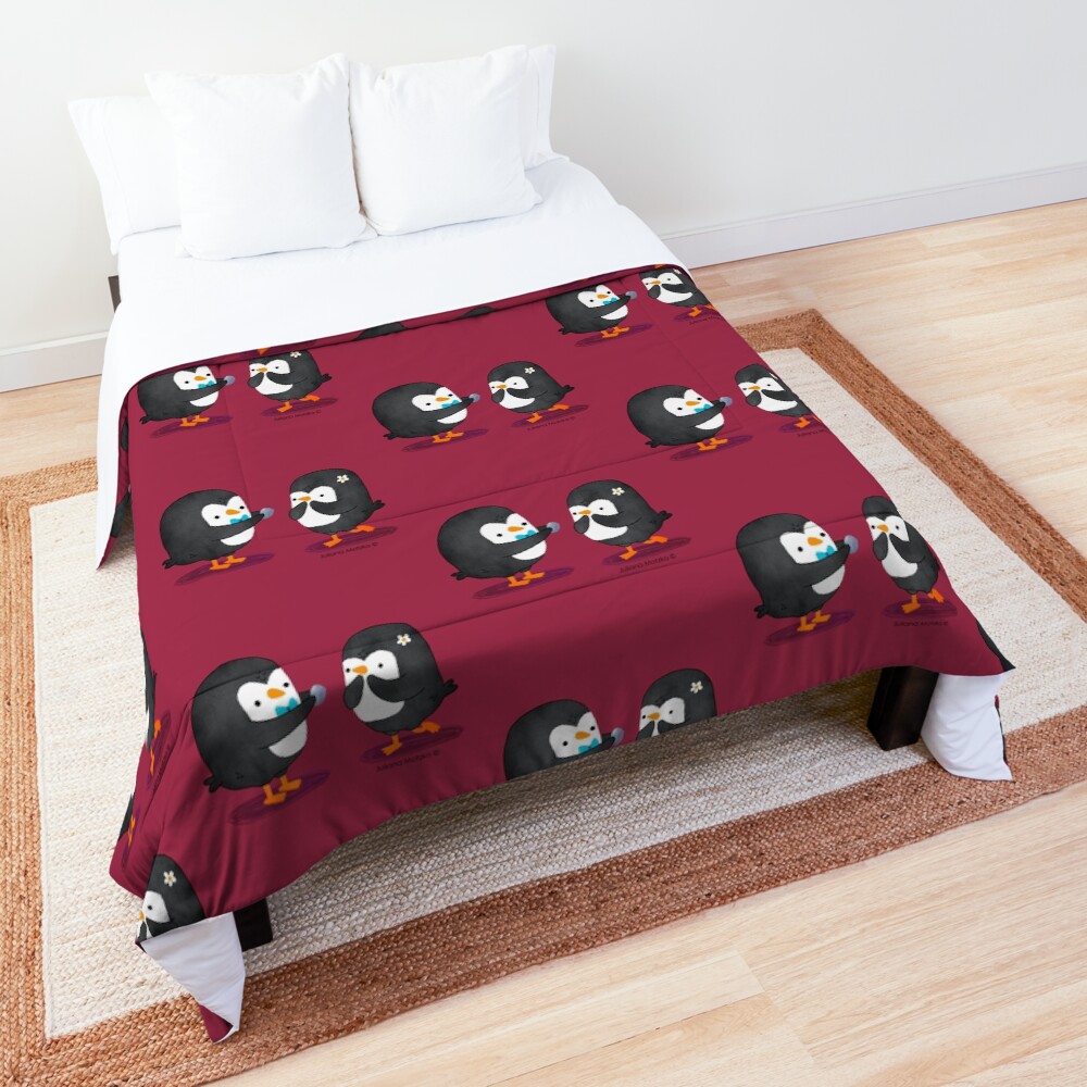 Penguins Valentines Comforter