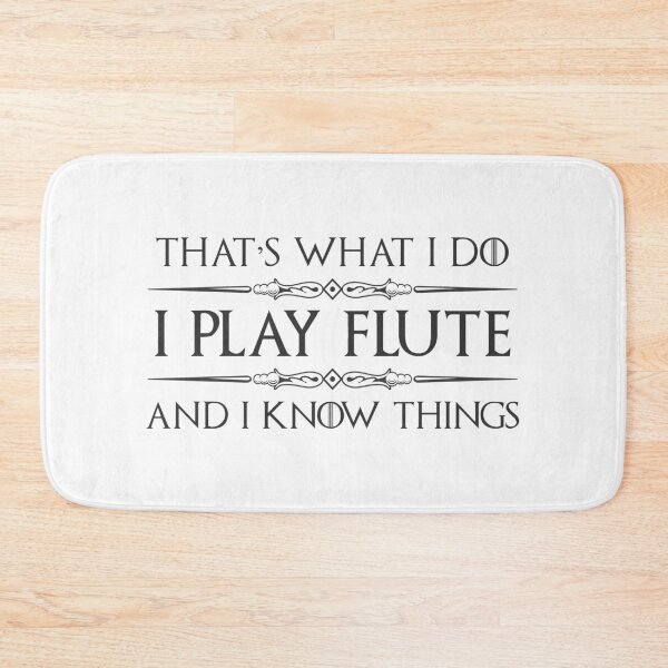 Item preview, Flute Player Gifts - I Play Flute & I Know Things Funny Gift Ideas for Flute Instrument Players & Flutist in Band & Symphony Orchestra designed and sold by merkraht.