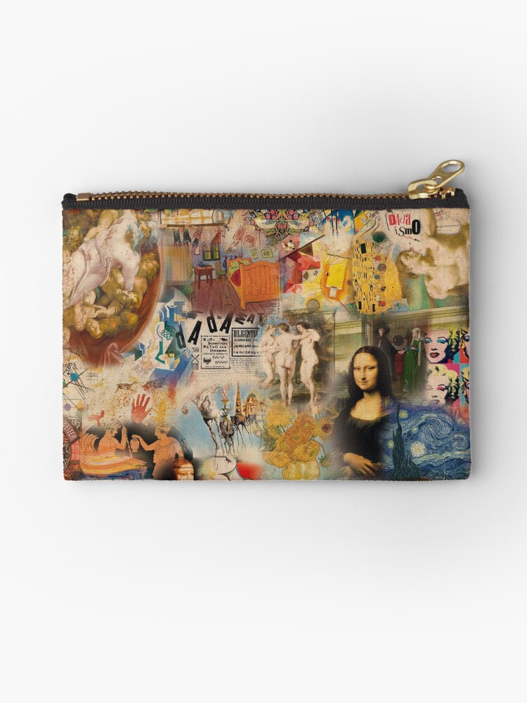 Thumbnail 1 of 4, Zipper Pouch, History of art designed and sold by snsdesign.