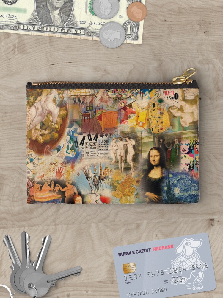 Thumbnail 3 of 4, Zipper Pouch, History of art designed and sold by snsdesign.
