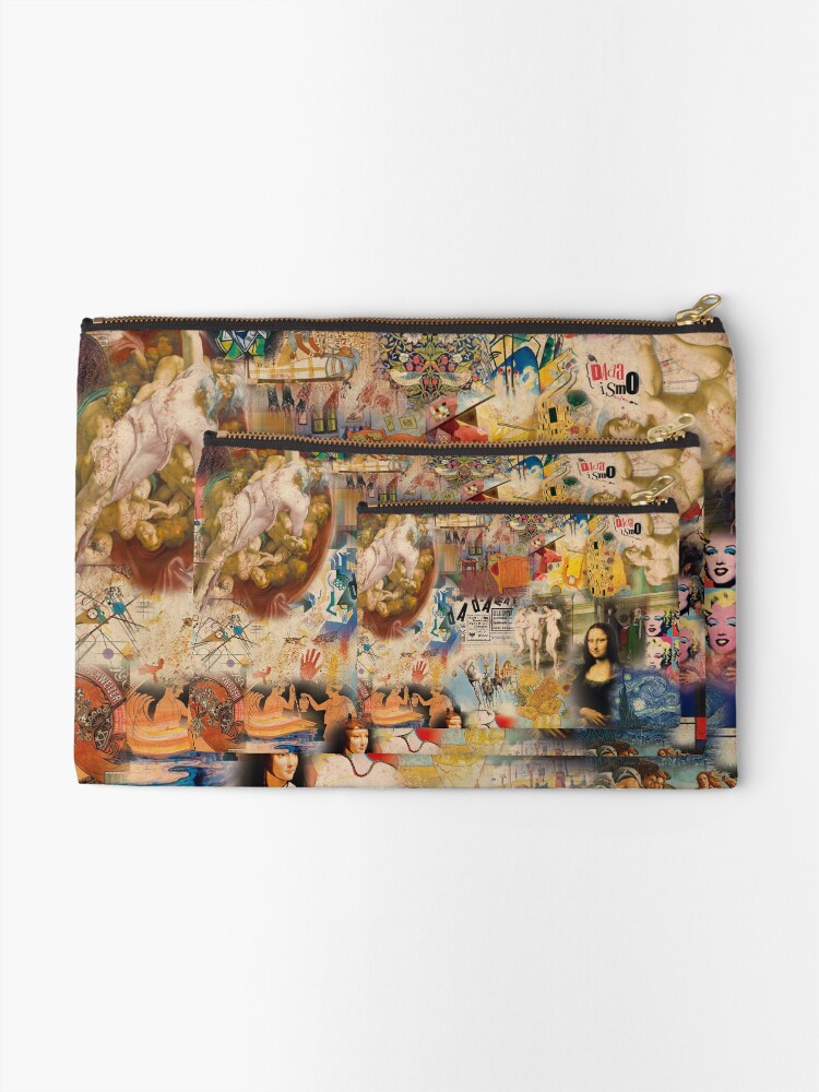 Thumbnail 2 of 4, Zipper Pouch, History of art designed and sold by snsdesign.