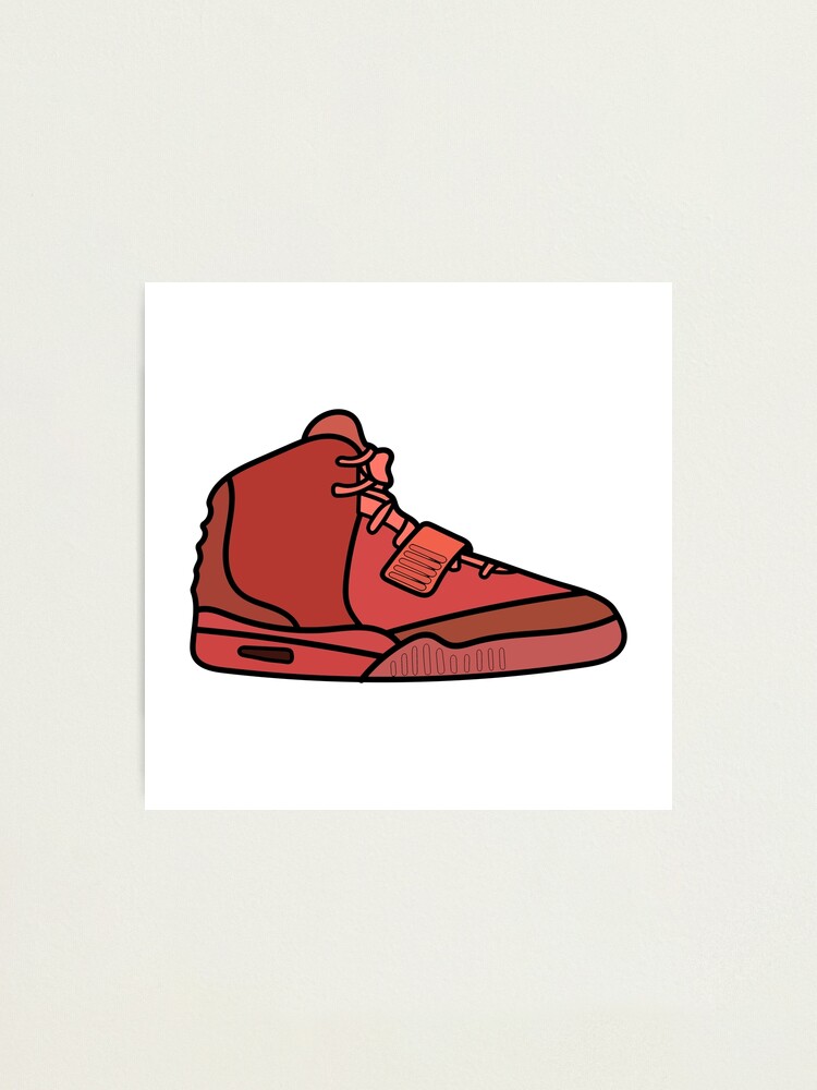 Nike Air Yeezy 2 Red October Photographic Print for Sale by cobyc10916 Redbubble