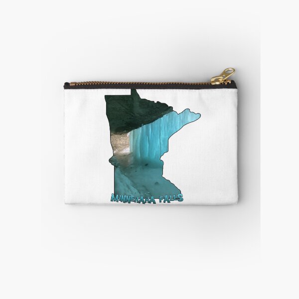 Item preview, Minnesota State Outline (Minnehaha Falls in Winter) designed and sold by gorff.