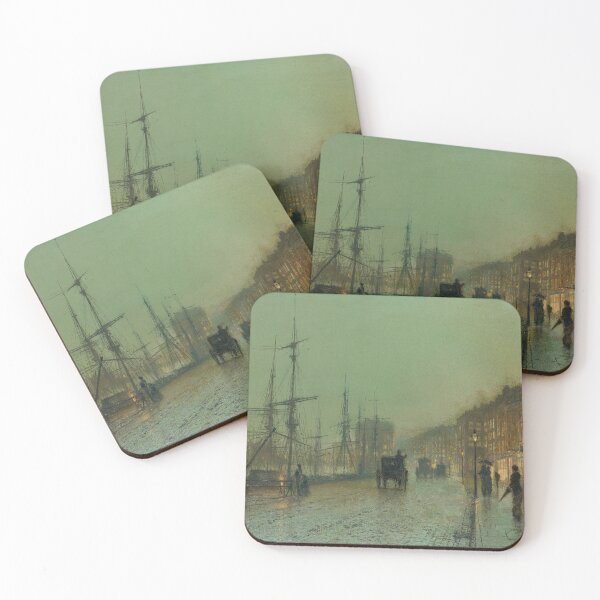 Item preview, Glasgow Docks (Grimshaw) designed and sold by ArtHistorical.