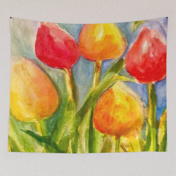 Item preview, “Five Tulips” designed and sold by Angela Haig-Harrison.