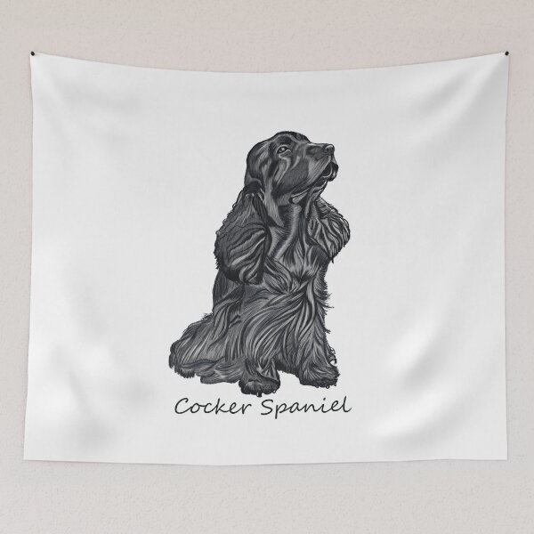 Item preview, The best friend - Cocker Spaniel designed and sold by Brushes with Nature.