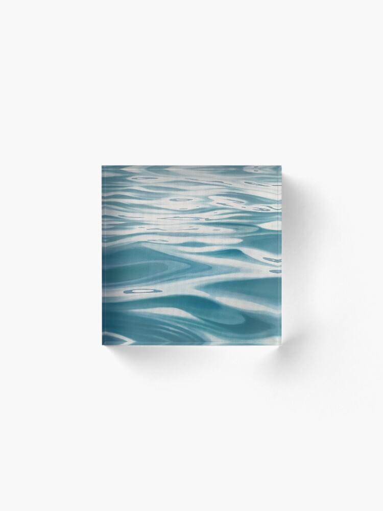 Alternate view of Drifter - water painting Acrylic Block